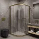 Душевой уголок Timo T45 100x100 см золото матовое