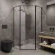 Душевой уголок Timo T70 90x90 см чёрный