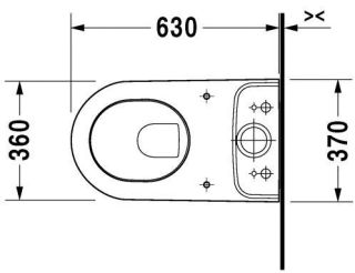 Унитаз Duravit Darling New 2138090000 напольный белый