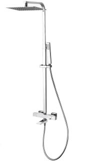 Душевая стойка Denberg LT-301 с термостатом хром