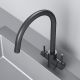Смеситель для кухни Am.Pm X-Joy S F85B07722 с каналом для питьевой воды чёрный