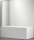 Шторка на ванну Aquatek AQ DEL SBA 08015CH 80см хром