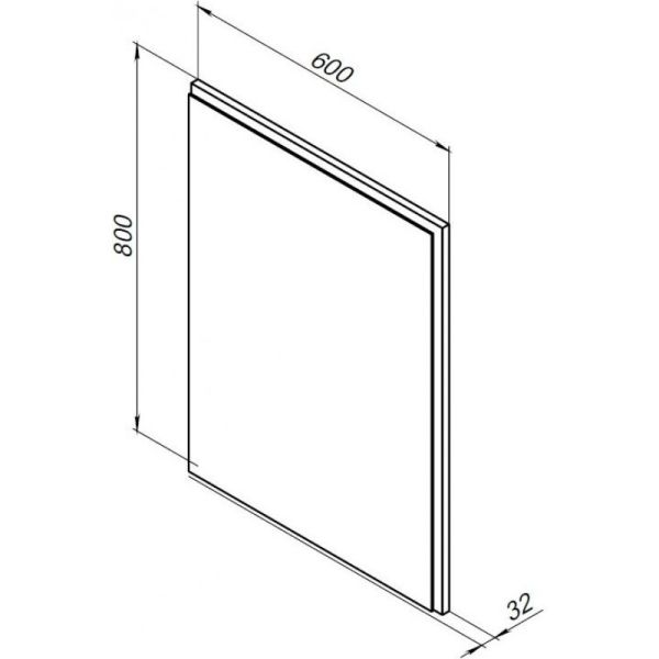 Зеркало с подсветкой Aquanet Nova Lite 242621 60 см дуб рошелье