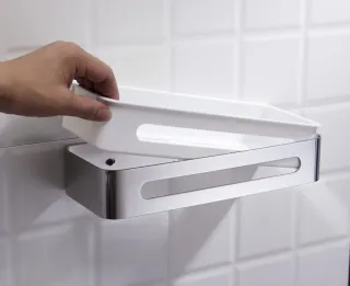 Полка Timo Luiro 18578/00 хром/белый