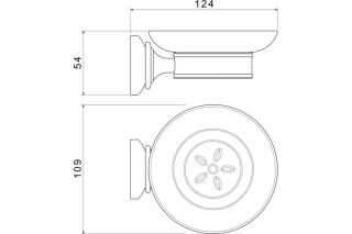 Мыльница Aquatek Классик AQ4503CR хром