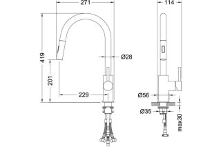 Смеситель для кухни Aquatek Классик AQ1580CR хром