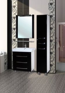 Тумба под раковину Bellezza Рокко 60см чёрный 00000010155