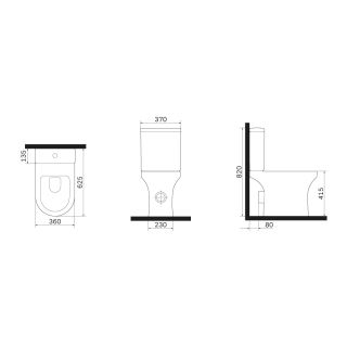 AM.PM X-JOY C85A8601SC безободковый напольный унитаз с сиденьем микролифт