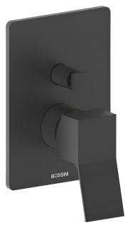 Встраиваемый смеситель для ванны и душа Bossini Aki Z00740.073 чёрный матовый