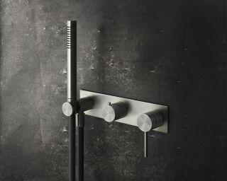 Встраиваемый смеситель для душа Gessi 316 54038.239 брашированная сталь