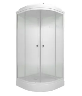Душевая кабина Triton Лайт Щ0000061831 100x100 см профиль белый стекло с узором