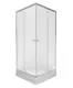 Душевой уголок Triton Вента-Хром-Вельвет Щ0000067980 80x80 см на поддоне профиль хром стекло матовое