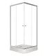 Душевой уголок Triton Вента Щ0000049616 90x90 см профиль хром стекло прозрачное