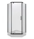 Душевой уголок Triton Дека Щ0000062933 100x100 см профиль чёрный стекло прозрачное