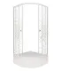 Душевая кабина Triton Стандарт-Мозаика Щ0000061809 90x90 см профиль белый стекло мозаика