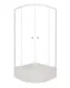 Душевой уголок Triton Ультра Щ0000061812 90x90 см профиль белый стекло прозрачное