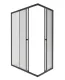 Душевой уголок Triton Вента Щ0000064632 120x80 см профиль чёрный стекло матовое