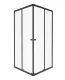 Душевой уголок Triton Вента Щ0000064631 90x90 см профиль чёрный стекло матовое