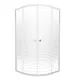 Душевой уголок Triton Стандарт Щ0000064830 90x90 см профиль белый стекло узор