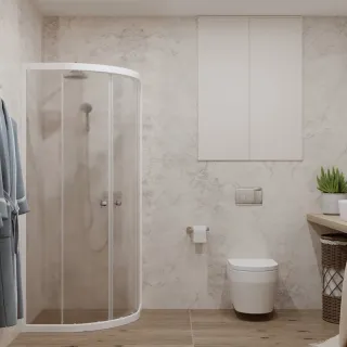 Душевой уголок Triton Ультра Щ0000064832 100x100 см профиль белый стекло прозрачное