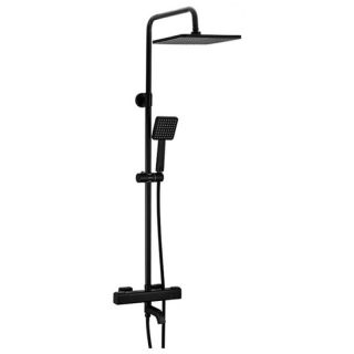 Душевая стойка Gappo G2491-6 с термостатом чёрный
