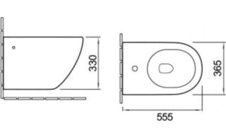 Биде подвесное SantiLine SL-5058 белый