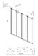 Шторка на ванну Ambassador Bath Screens 16041110L 90см левая хром/прозрачное