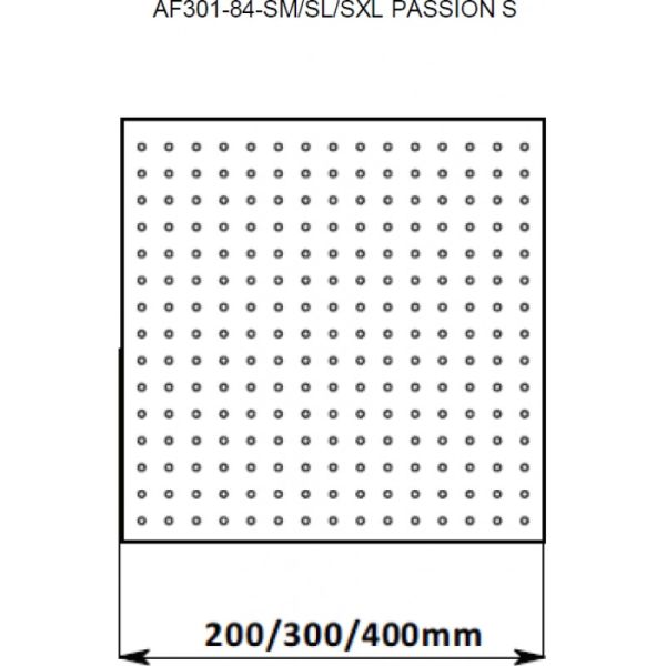 Верхний душ Aquanet Passion AF301-84-SXL 242983 40 см хром