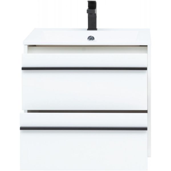 Тумба под раковину Aquanet Lino 253901 60 см белый матовый