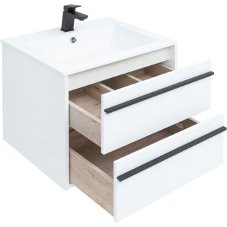 Тумба под раковину Aquanet Lino 253901 60 см белый матовый