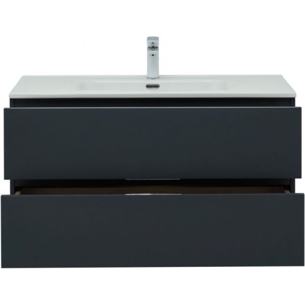 Тумба под раковину Aquanet Алвита New 277519 100 см антрацит