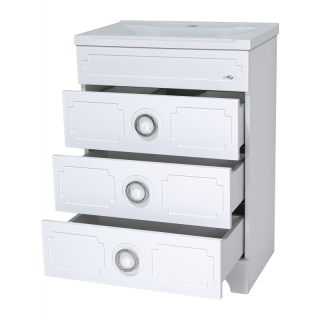 Напольная тумба под раковину Misty Лейла 98 см Пр-Лей01100-013Я белый