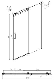 Душевой уголок Ambassador Benefit 19021202HB-90HB 130x90см чёрный/прозрачное