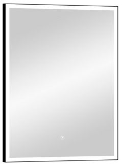 Зеркало с подсветкой Continent Frame Black ЗЛП948 с сенсорным выключателем 60см чёрный