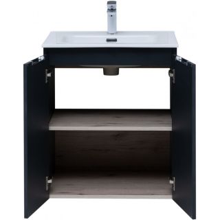 Тумба под раковину Aquanet Алвита New 277523 60 см антрацит
