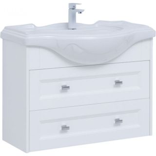 Тумба под раковину Aquanet Монте 303998 85 см белый матовый