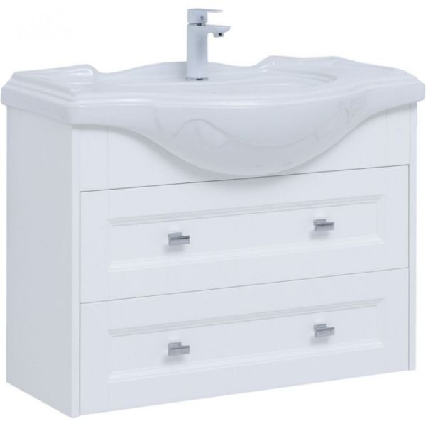 Тумба под раковину Aquanet Монте 303998 85 см белый матовый