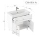 Тумба под раковину напольная Onika Стрим 108059 80 см белый