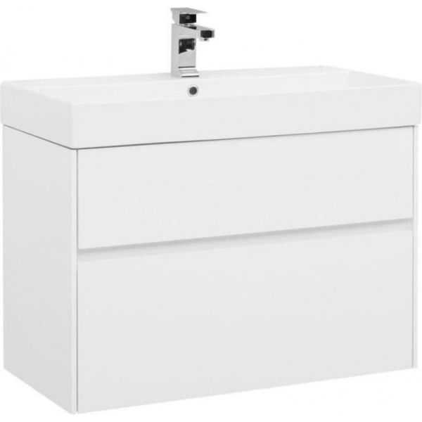 Тумба под раковину Aquanet Бруклин 203960 85 см белый матовый