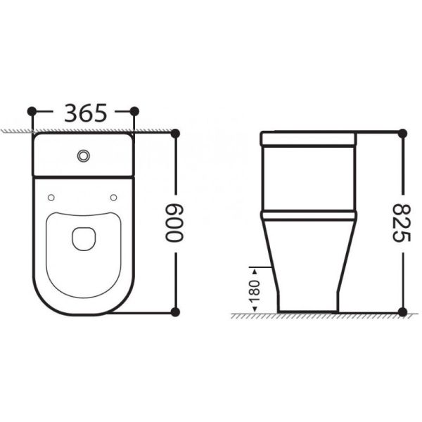 Унитаз-компакт Aquanet Fine 326138 белый