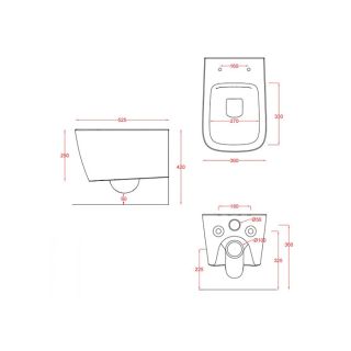 Унитаз Artceram A16 ASV003 40 00 Brown tortora