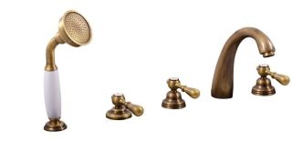 Смеситель на борт ванны Rav Slezak Morava retro MK476.5PSM бронза