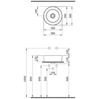 BOCCHI Vessel 1174-061-0125 раковина накладная
