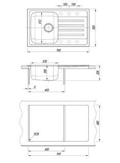 Кухонная мойка Dr. Gans Дуэт 760 латте