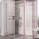 Душевая перегородка Ravak Blix Slim BLSPS-80 X9BM40C00Z1 профиль Хром стекло Transparent