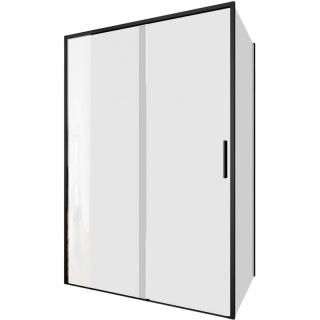 Душевой уголок Aquanet Pleasure Evo AE65-130x100-BT 346126 130x100 см профиль чёрный матовый стекло прозрачное