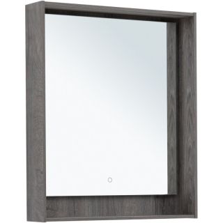 Зеркало с подсветкой Aquanet Милан 336394 70 см дуб рошелье