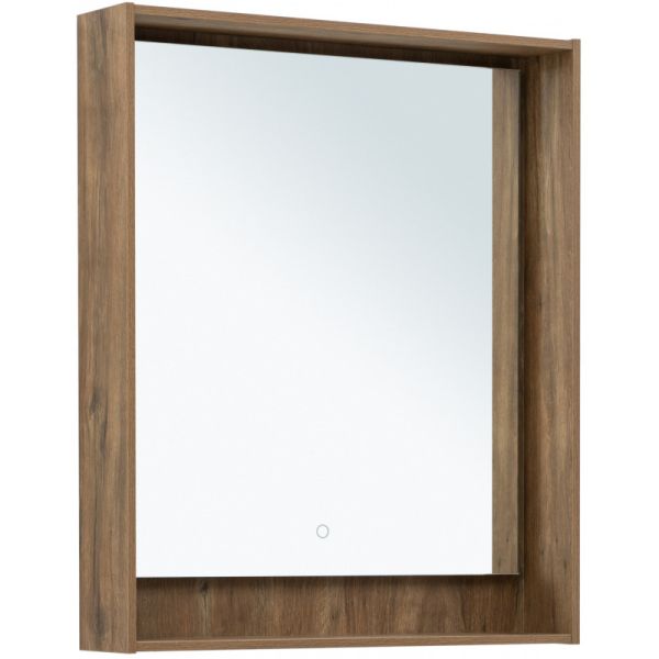 Зеркало с подсветкой Aquanet Милан 336399 70 см дуб рустикальный