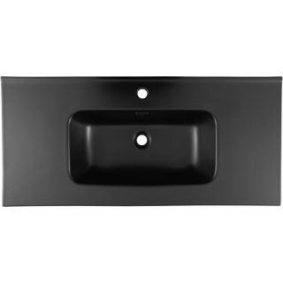 Раковина Aquanet Flat 329257 100 см чёрный матовый