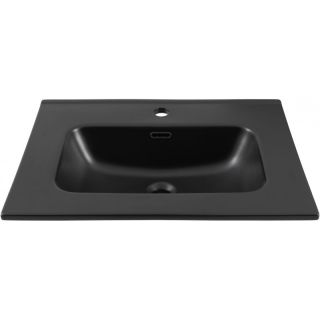 Раковина Aquanet Flat 329253 60 см чёрный матовый